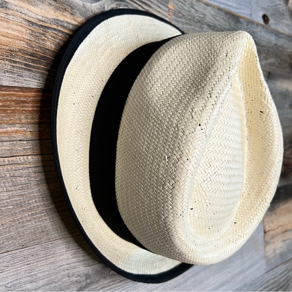 SALE TODAY!✨Tommy Bahama Cream/Black Stylish Straw Raffia Hat - Picture 6 of 15